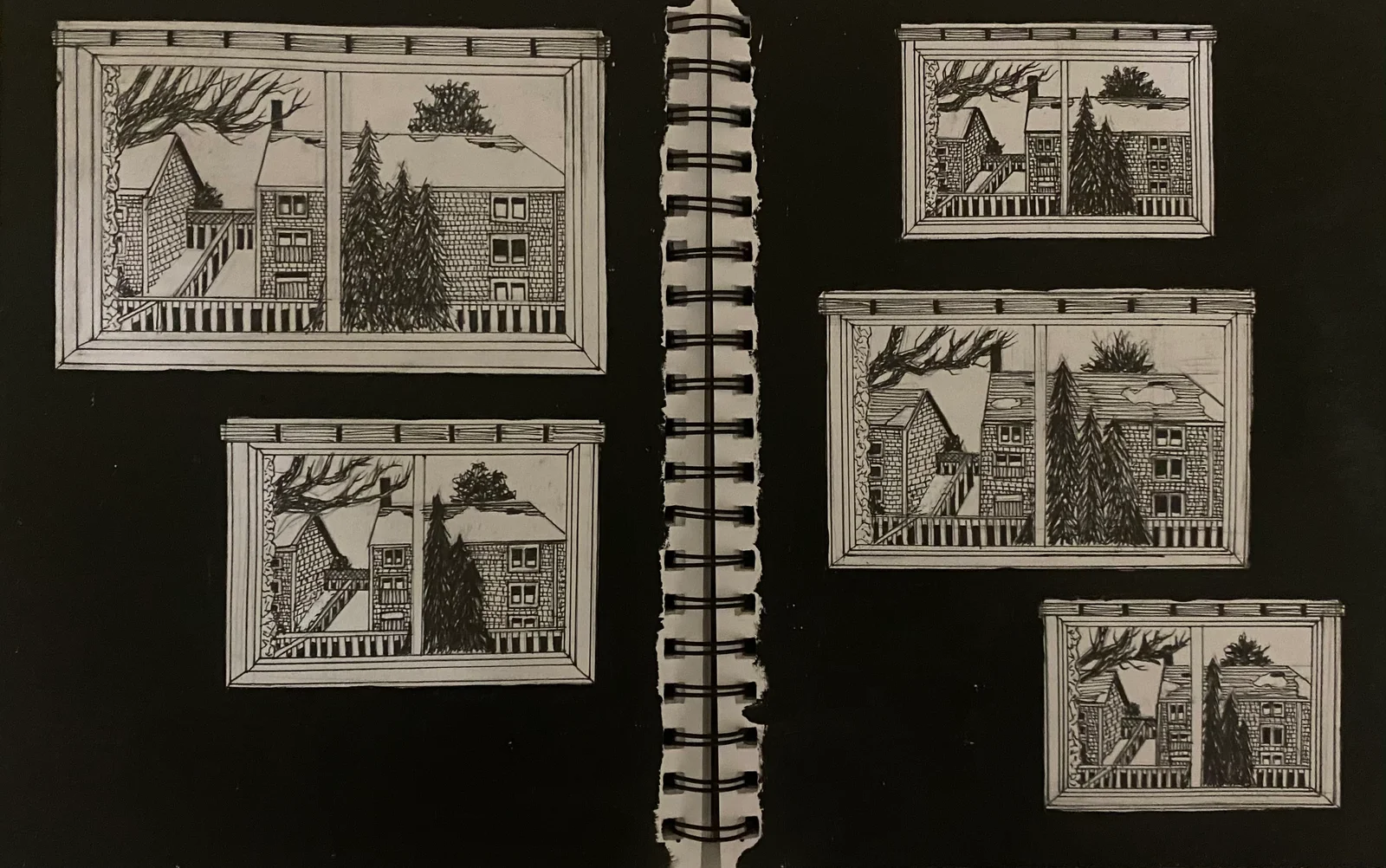 Sketchbook of architectural prints